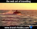 A splendid sunset from one of the most popular beaches in Rhodes island